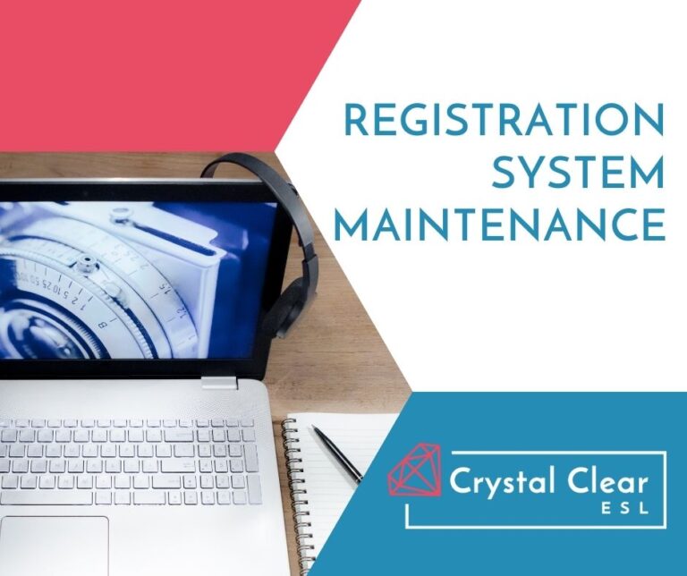 Registration System Maintenance: 12-14 November