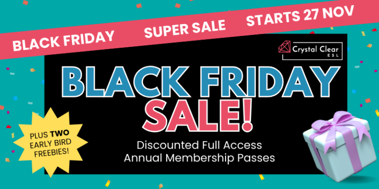 Black Friday SALE – All Your ESL Lessons Sorted for 2025!